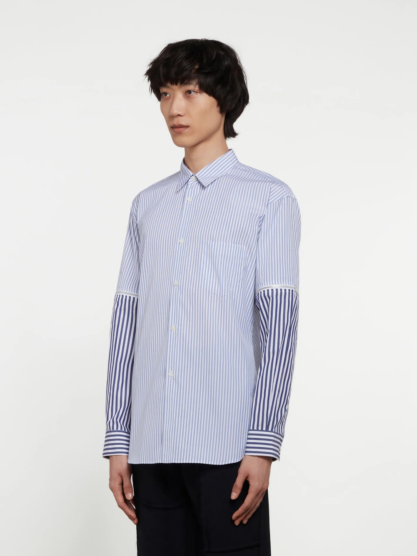 CDG Shirt - Men's Panelled Shirt - (Stripe) – DSMS E-SHOP