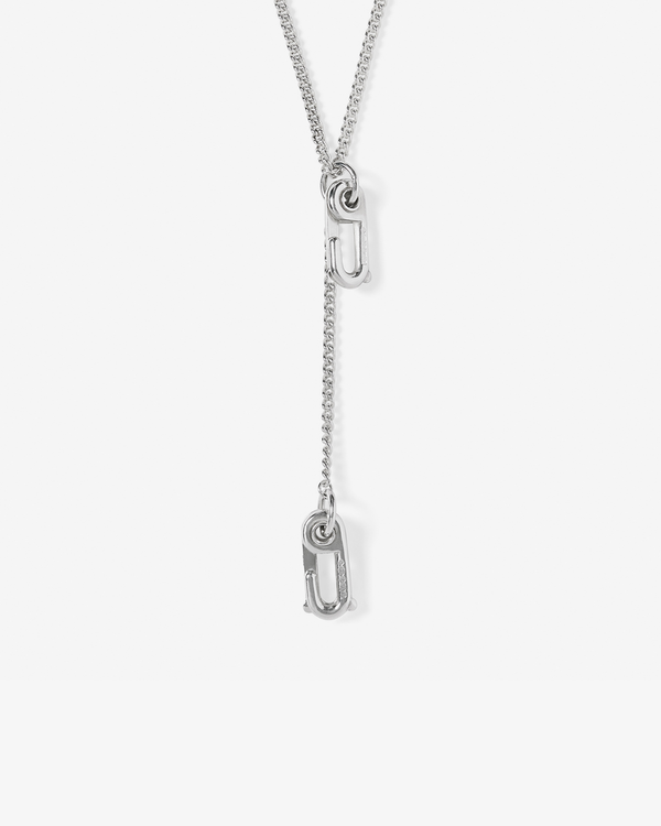 Bunney_Bunney - Double Hook Necklace  - (Silver)_NECKLACES