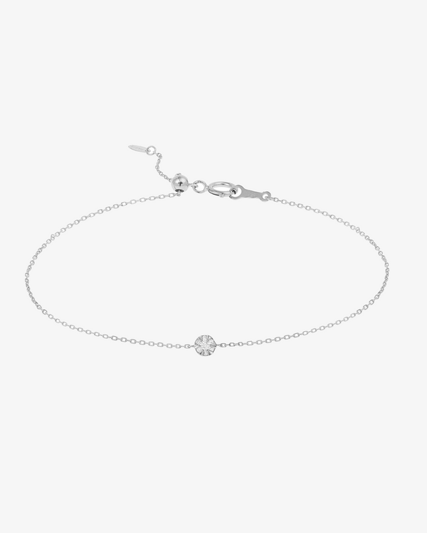 Persée - Floating Round Diamond Bracelet with Chain