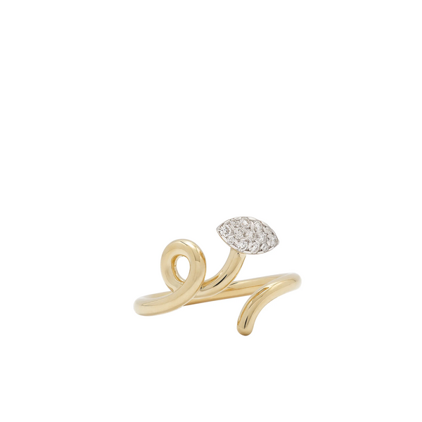 BEA BONGIASCA - Women's Baby Vave Ring  - (Gold)