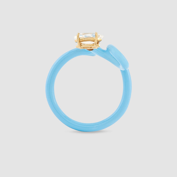 Bea Bongiasca_BEA BONGIASCA - Baby Vine Tendril Ring - (Blue)_RINGS