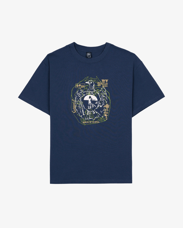 Brain Dead_BRAIN DEAD - Men's Earth Defense T-Shirt - (Dark Blue)_TEES
