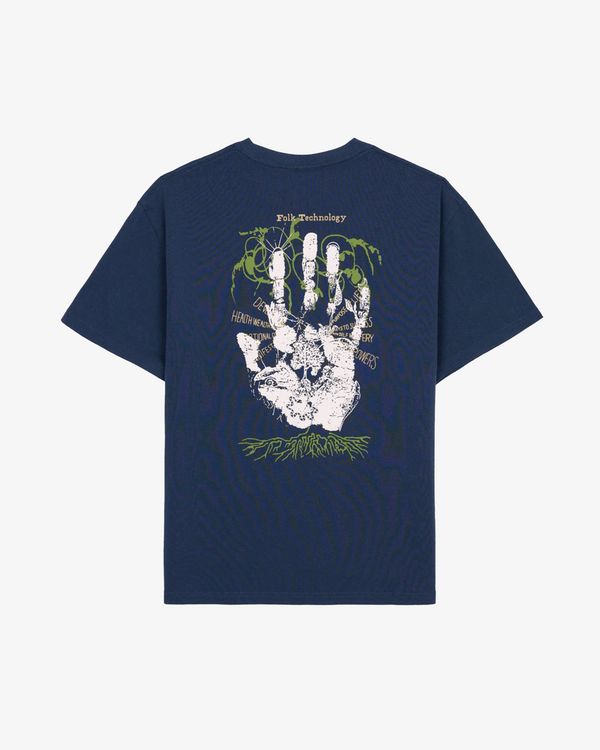 Brain Dead_BRAIN DEAD - Men's Earth Defense T-Shirt - (Dark Blue)_TEES