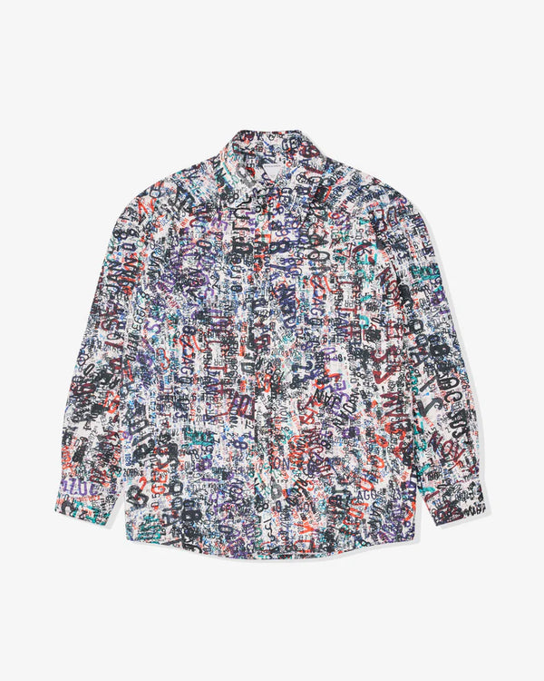 Bottega Veneta - Men's Cotton Wool Memory Print Shirt - (9173 Multi)