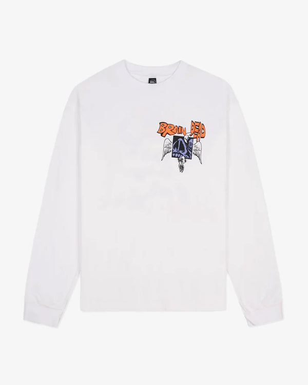 Brain Dead - Men's Cosmic Debris Longsleeve T-Shirt - (White)