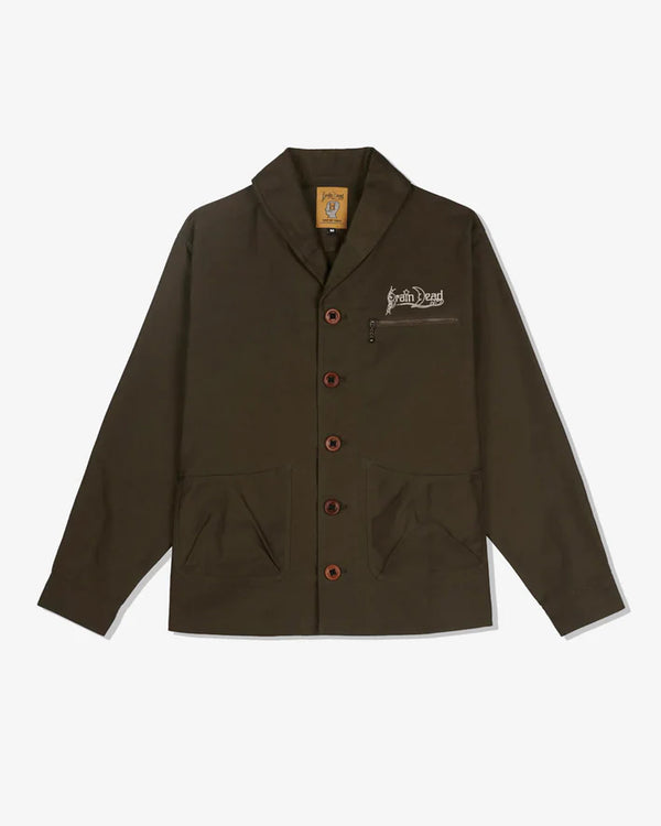 Brain Dead - Men's Shawl Collar Work Jacket - (Mallard)