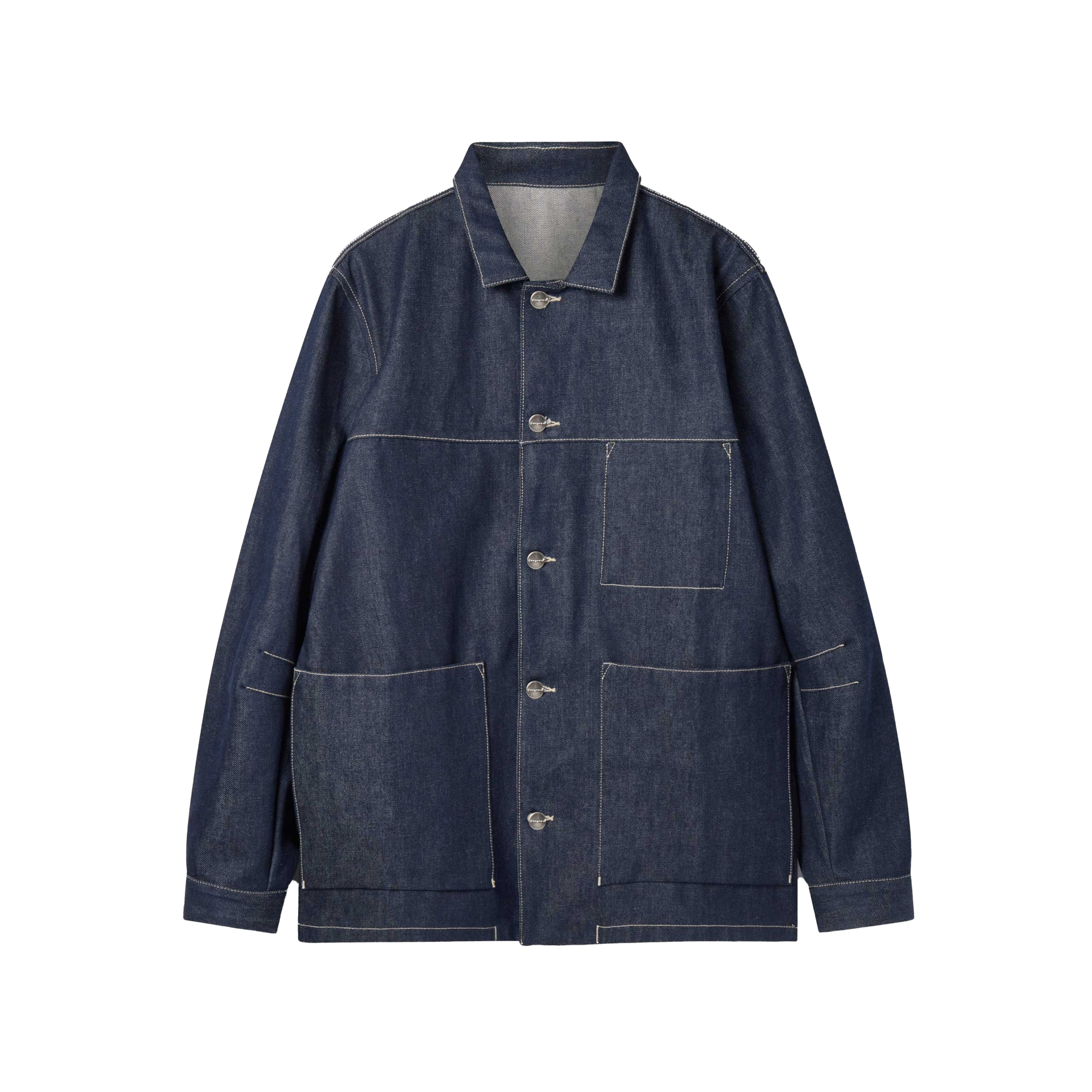 Toogood: Men'S The Carpenter Jacket (Organic Denim Indigo) | DSMS