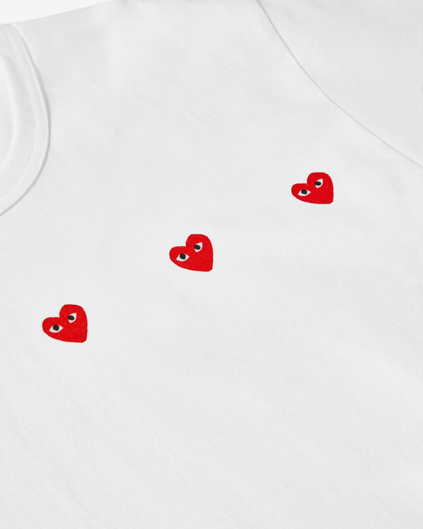 Play - Multi Red Heart T-Shirt - (White)