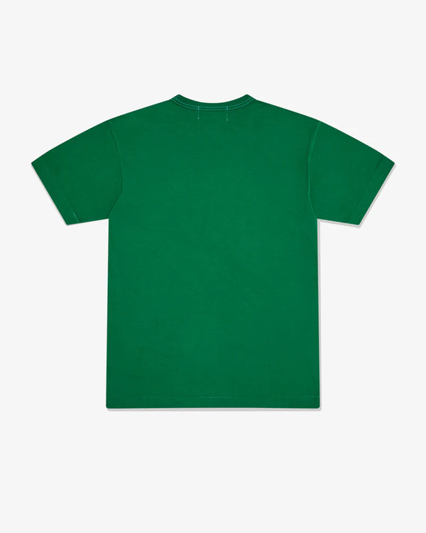 CDG3_Cdg - Overdyed Logo T-Shirt - (Green)_TEES