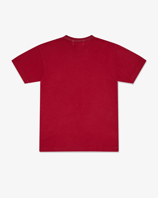 CDG3_Cdg - Overdyed Logo T-Shirt - (Red)_TEES
