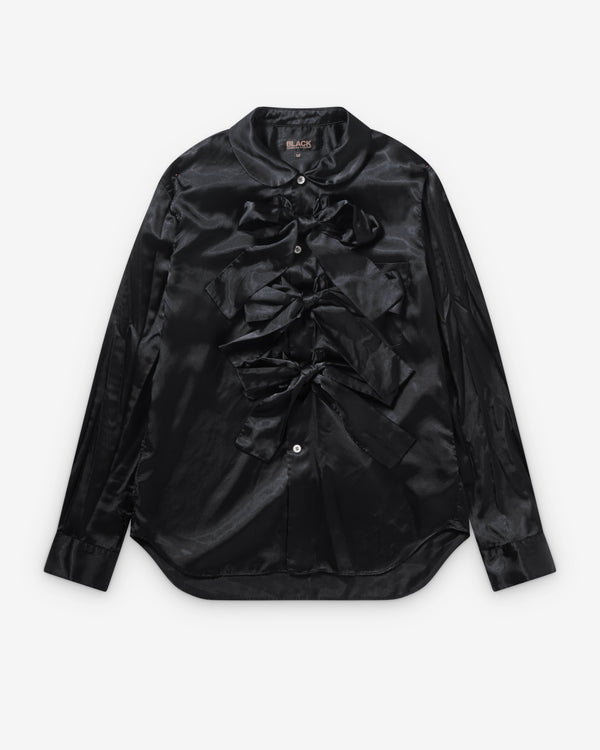 Black Comme des Garçons - Men's Three Bow Shirt - (Black)