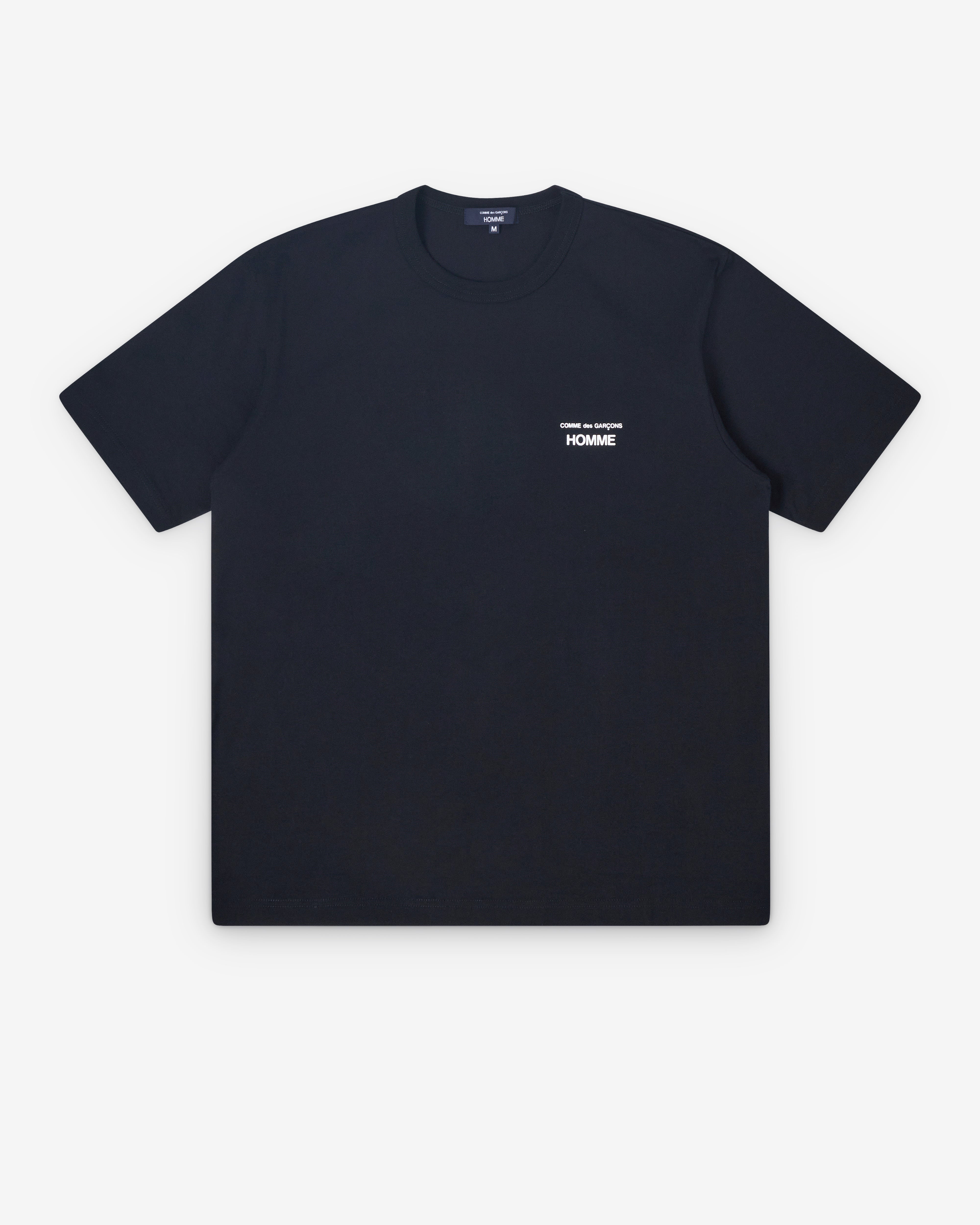 Comme des Garçons Homme: Men's Cotton Jersey Garment Print (Black