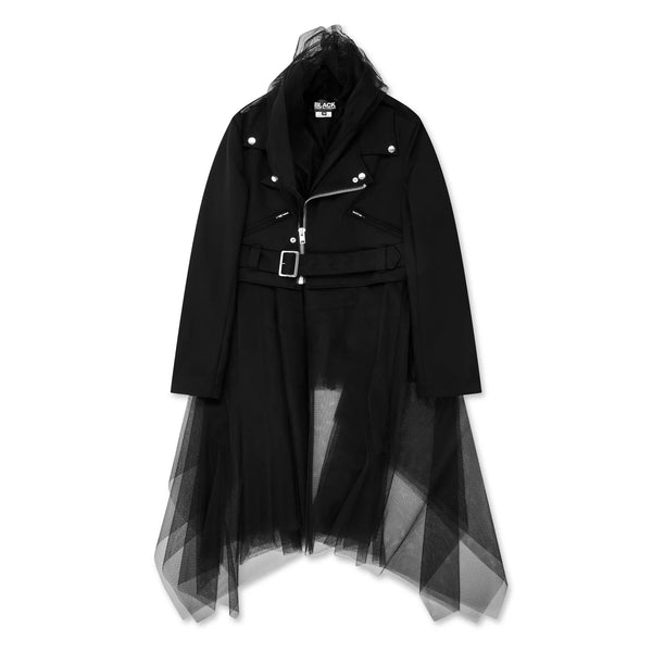 BLACK COMME DES GARÇONS - Tulle Zip Jacket - (Black)