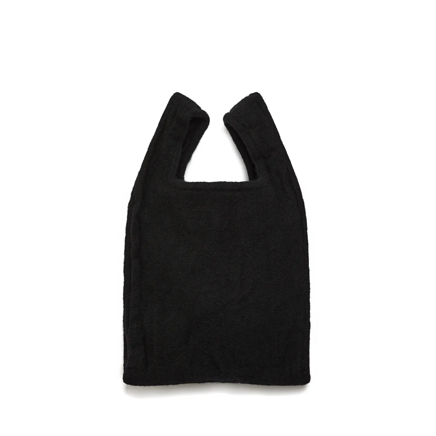 BLACK Comme des Garçons: Wool Tote Bag (Black) | DSMS E-SHOP