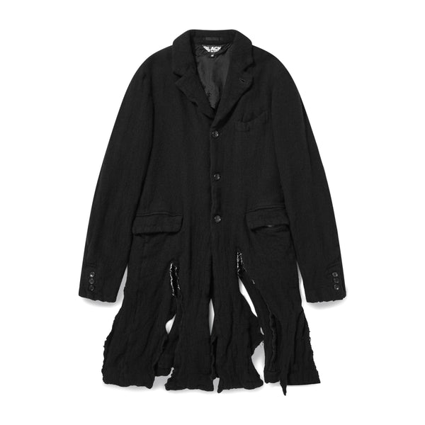 BLACK Comme des Garçons - Long Boiled Wool Jacket - (Black)