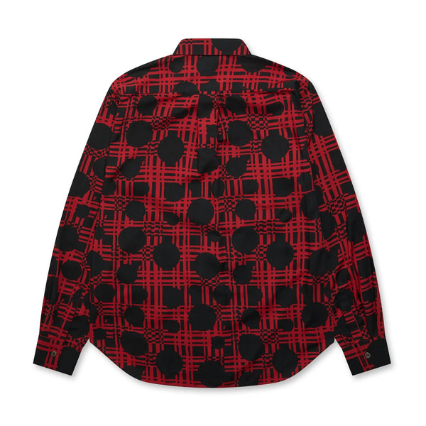 CDG Black Collection_BLACK Comme des Garçons - Reverse Body Patterned Shirt - (Red/Black)_SHIRTS