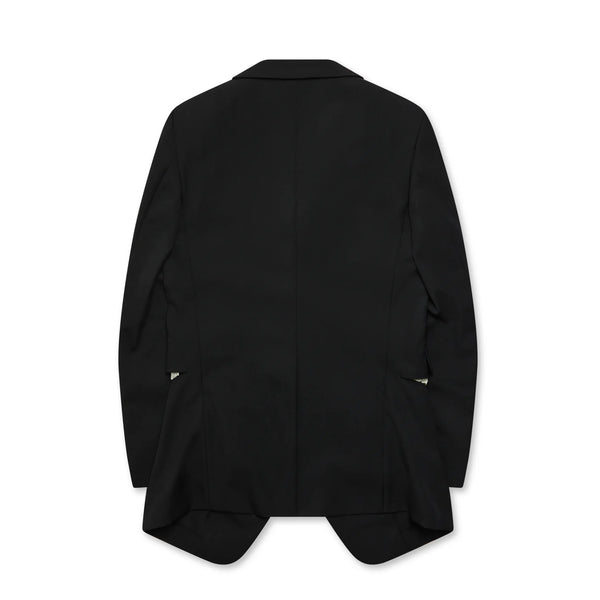 CDG Black Collection_Black Comme Des Garçons - Buckle Detail Jacket - (Black)_JACKETS