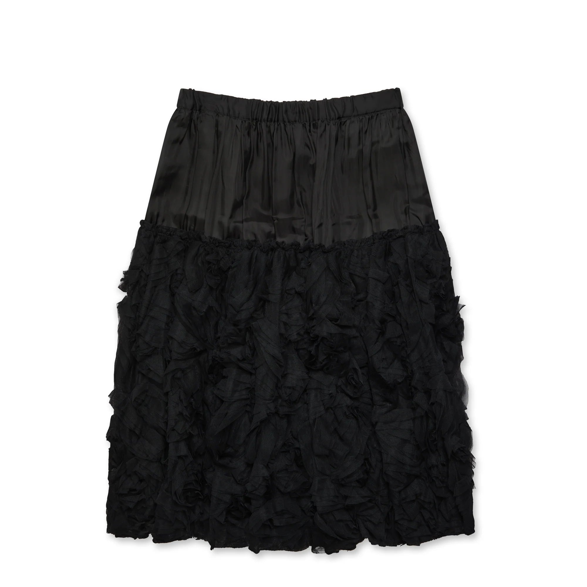 BLACK Comme des Garçons - Floral Motif Ruffle Skirt - (Black) – DSMS E-SHOP