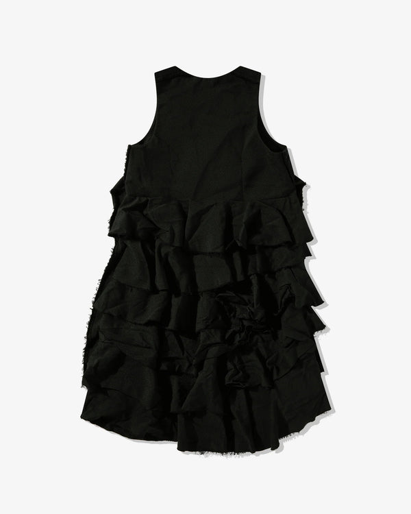 CDG Black Collection_Black Comme Des Garçons - Tiered Overall - (Black)_DRESSES