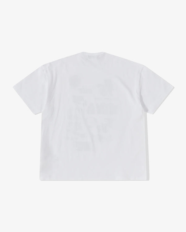CDG Black Collection_Black Comme Des Garçons - Nike Oversized Logo T-Shirt - (White)_TEES