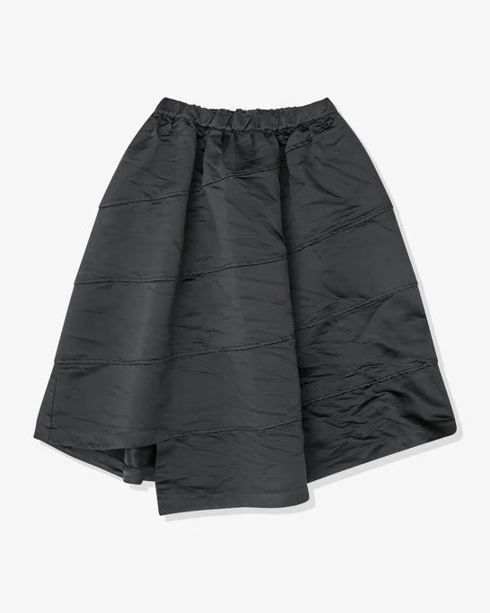 Black Comme des Garçons - Heavy Satin Skirt - (Black)