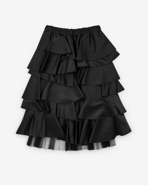 Black Comme des Garçons - Women's Layered Frill Skirt - (Black)