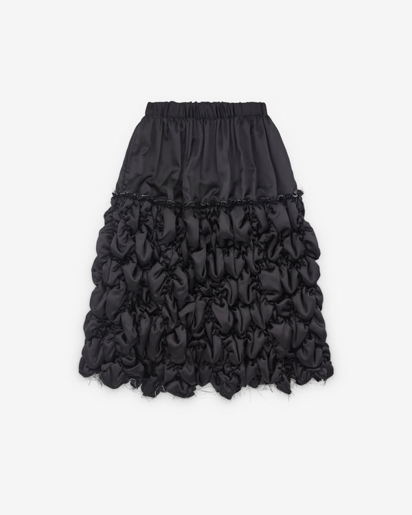 Black Comme des Garçons - Men's Gathered Skirt - (Black)