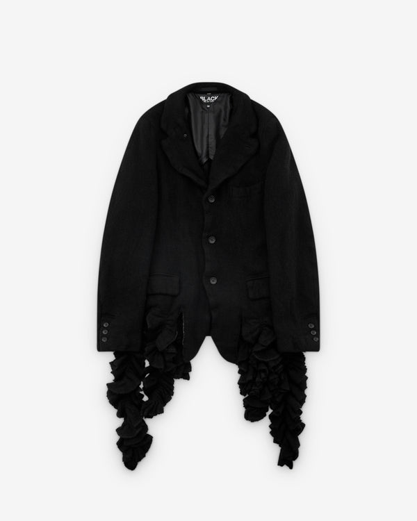 Black Comme des Garçons - Men's Point Collar Wool Blazer - (Black)