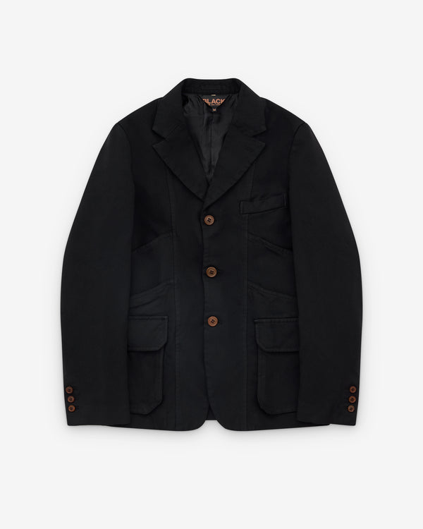Black Comme des Garçons - Men's Panelled Jacket - (Black)
