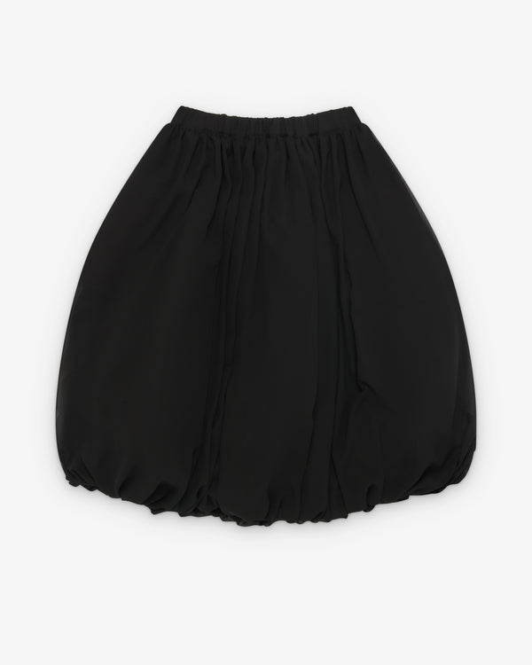 CDG Black Collection_Black Comme des Garçons - Men's Georgette Skirt - (Black)_SKIRTS