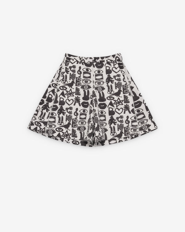 Black Comme des Garçons - Men's Printed Shorts - (Print)