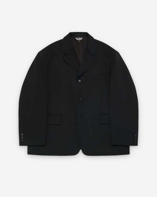 CDG Black Collection_Black Comme des Garçons - Men's Wool Blazer Jacket - (Black)_JACKETS