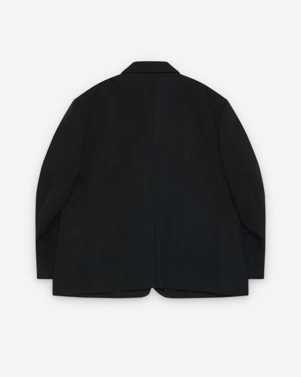 CDG Black Collection_Black Comme des Garçons - Men's Wool Blazer Jacket - (Black)_JACKETS