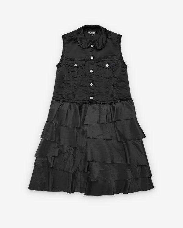 CDG Black Collection_Black Comme des Garçons - Men's Basic Ruffle Dress - (Black)_DAY