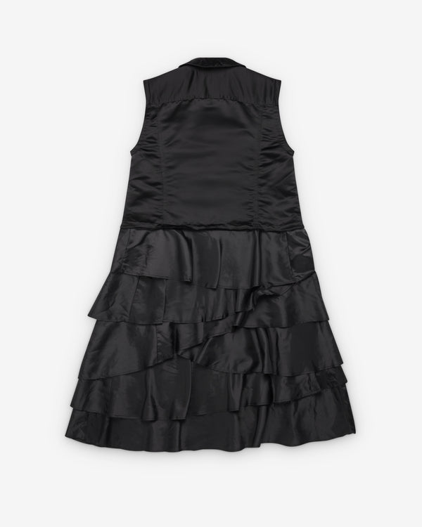CDG Black Collection_Black Comme des Garçons - Men's Basic Ruffle Dress - (Black)_DAY
