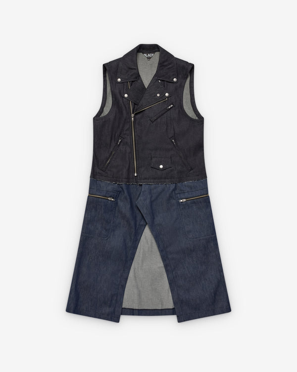 Black Comme des Garçons - Men's Sleeveless Denim Dress - (Denim)