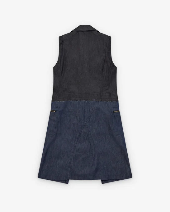 CDG Black Collection_Black Comme des Garçons - Men's Sleeveless Denim Dress - (Denim)_DAY