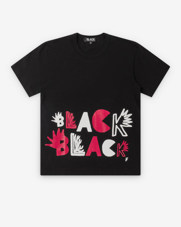 Black Comme des Garçons - Men's Black Black T-Shirt - (Black)