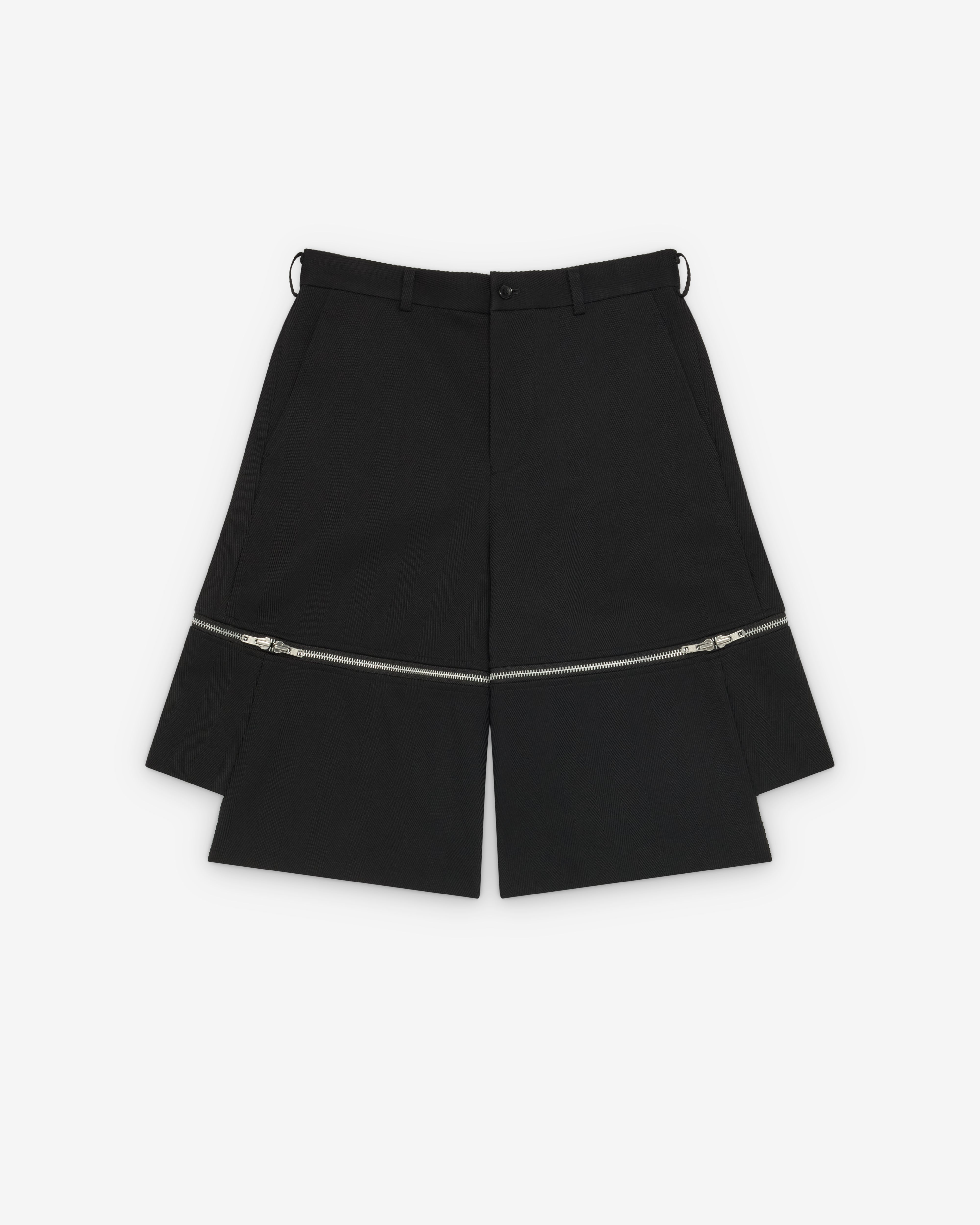 パンツ 26ss COMME des GARCONS SHIRT Zip Shorts Black Comme des Garçons: Men's Tailored Zip Shorts (Black) | DSMS