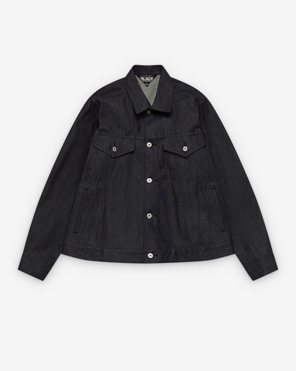 Black Comme des Garçons - Men's Button Up Jacket - (Indigo)