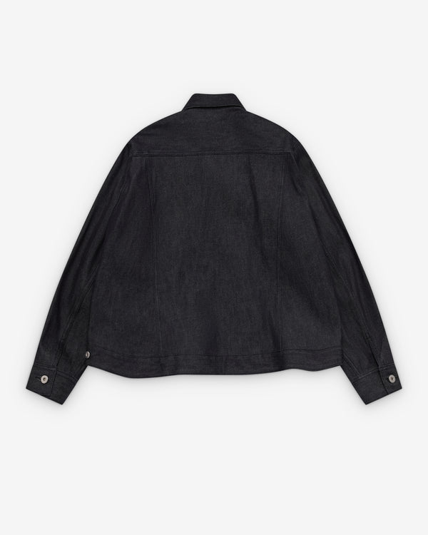 CDG Black Collection_Black Comme des Garçons - Men's Button Up Jacket - (Indigo)_JACKETS