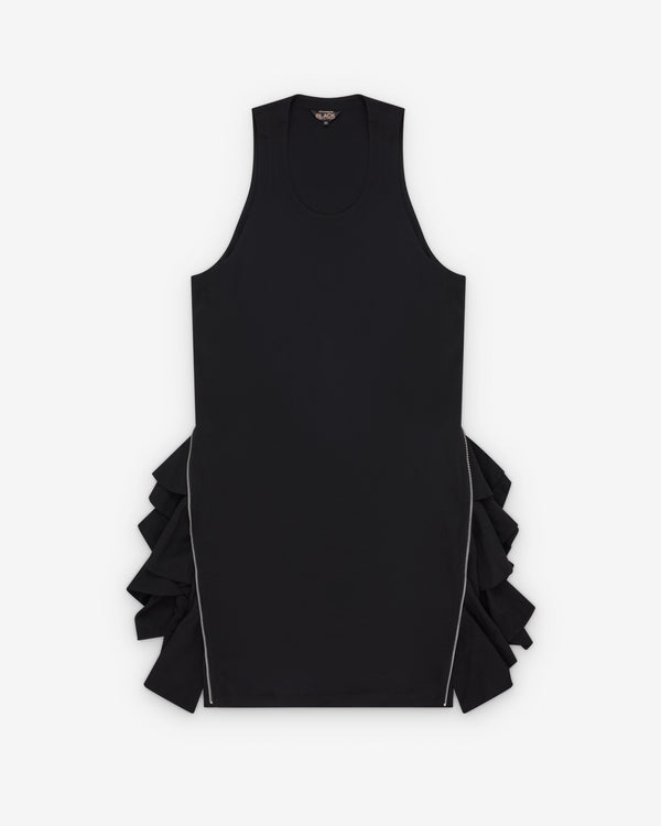 Black Comme des Garçons - Men's Sl Dress W Side Ruffles Zip - (Black)