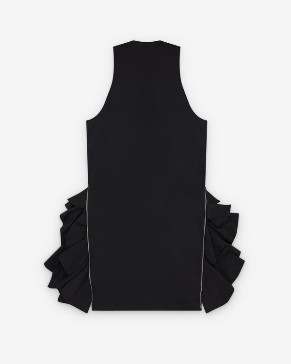 Black Comme des Garçons - Men's Sl Dress W Side Ruffles Zip - (Black)