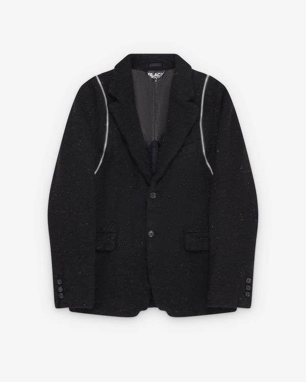 Black Comme des Garçons - Men's Zip Detail Blazer - (Black)