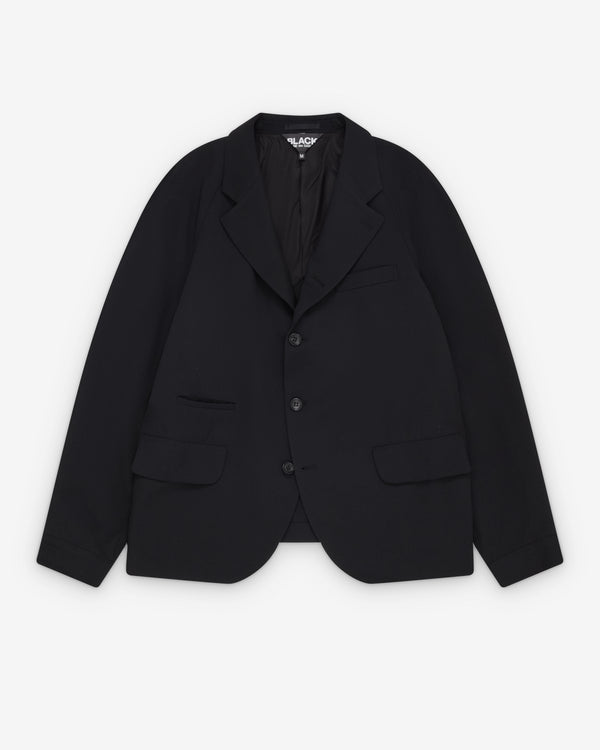 Black Comme des Garçons - Men's Wool Gabardine Jacket - (Black)