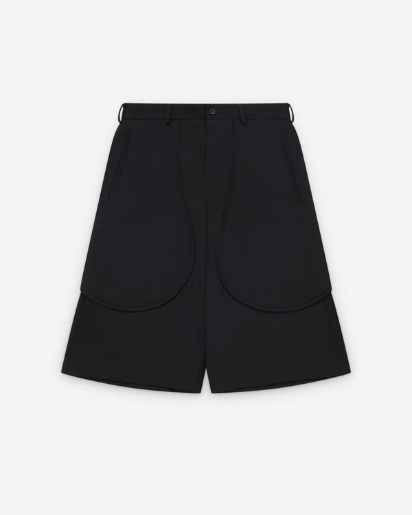 Black Comme des Garçons - Men's Wool Gabardine Short - (Black)