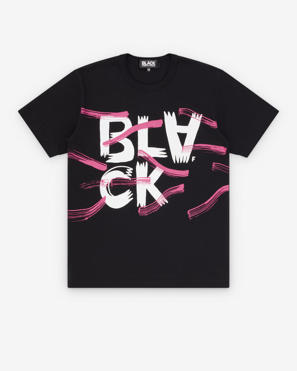 Black Comme des Garçons - Men's Filip Pagowski Print Tee - (Black)