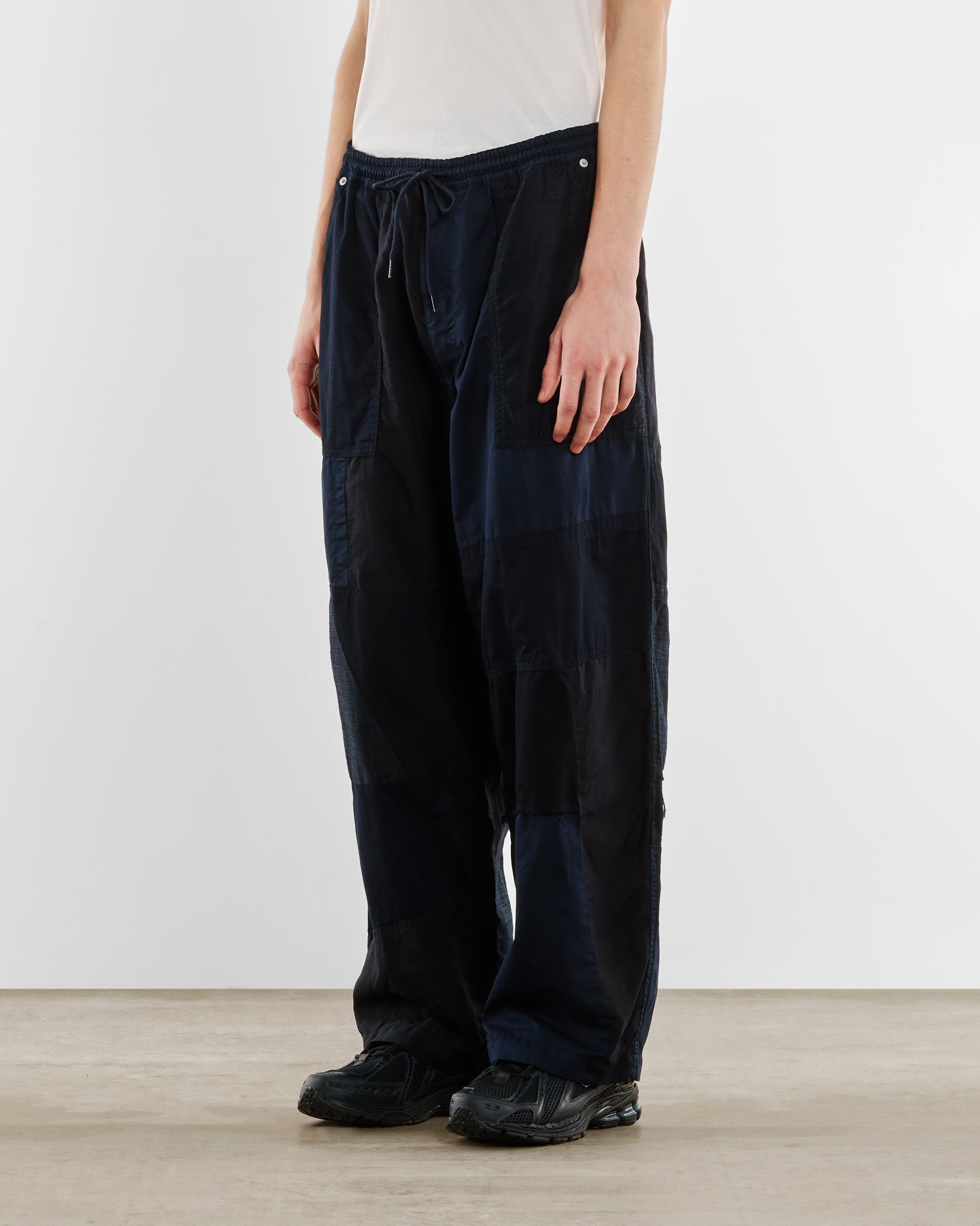 Comme des Garcons Homme Multi Fabric Pants Navy