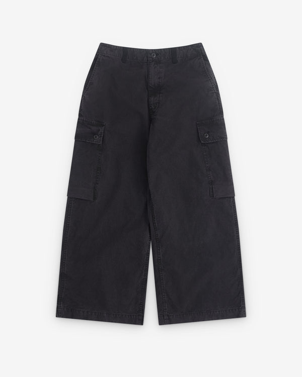 Comme des Garçons Homme - Men's Wide Leg Utility Trousers - (Washed Black)