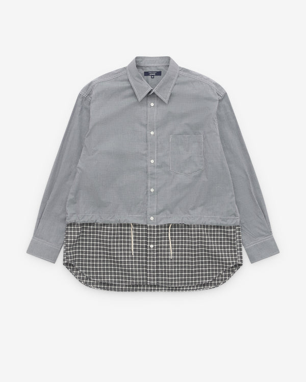 Comme des Garçons Homme - Men's Check Hem Shirt - (Grey)